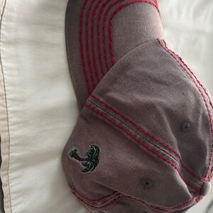 Gray and Red Men's baseball cap Hat